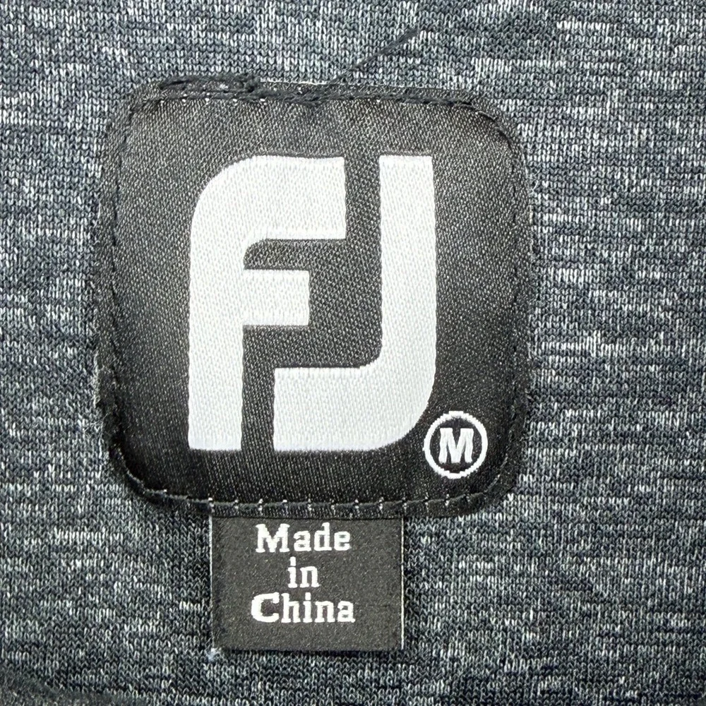 FootJoy Mens Grey Charcoal 1/4 Zip Golf Pullover Sweater‎ Medium 25313